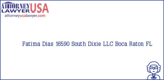 Telephone, Address and other contact data of Fatima Dias, Boca Raton, FL, USA