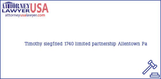 Telephone, Address and other contact data of Timothy siegfried, Allentown, Pa, USA