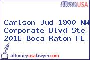 Carlson Jud 1900 NW Corporate Blvd Ste 201E Boca Raton FL