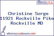 Christine Sorge 11921 Rockville Pike Rockville MD