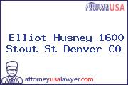Elliot Husney 1600 Stout St Denver CO