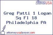 Greg Patti 1 Logan Sq Fl 18 Philadelphia PA