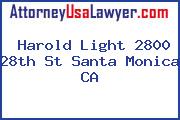 Harold Light 2800 28th St Santa Monica CA