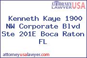 Kenneth Kaye 1900 NW Corporate Blvd Ste 201E Boca Raton FL