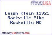 Leigh Klein 11921 Rockville Pike Rockville MD