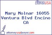 Mary Molnar 16055 Ventura Blvd Encino CA