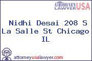 Nidhi Desai 208 S La Salle St Chicago IL