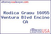 Rodica Grasu 16055 Ventura Blvd Encino CA