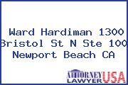 Ward Hardiman 1300 Bristol St N Ste 100 Newport Beach CA