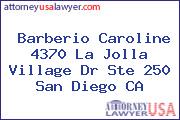 Barberio Caroline 4370 La Jolla Village Dr Ste 250 San Diego CA