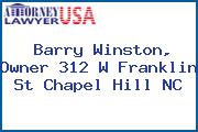Barry Winston, Owner 312 W Franklin St Chapel Hill NC