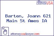 Barten, Joann 621 Main St Ames IA