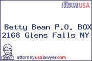 Betty Bean P.O. BOX 2168 Glens Falls NY