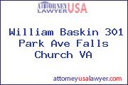 William Baskin 301 Park Ave Falls Church VA