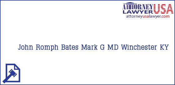 Telephone, Address and other contact data of John Romph, Winchester, KY, USA