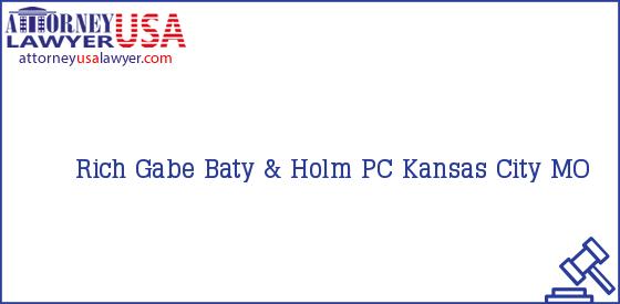Telephone, Address and other contact data of Rich Gabe, Kansas City, MO, USA