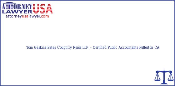 Telephone, Address and other contact data of Tom Gaskins, Fullerton, CA, USA