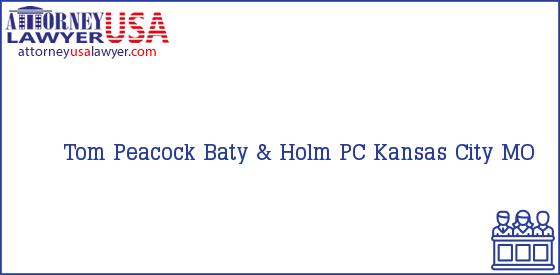 Telephone, Address and other contact data of Tom Peacock, Kansas City, MO, USA