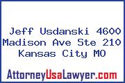 Jeff Usdanski 4600 Madison Ave Ste 210 Kansas City MO