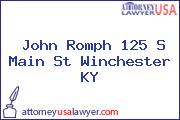 John Romph 125 S Main St Winchester KY