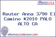 Reuter Anna 3790 El Camino #2010 PALO ALTO CA