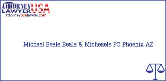 Telephone, Address and other contact data of Michael Beale, Phoenix, AZ, USA