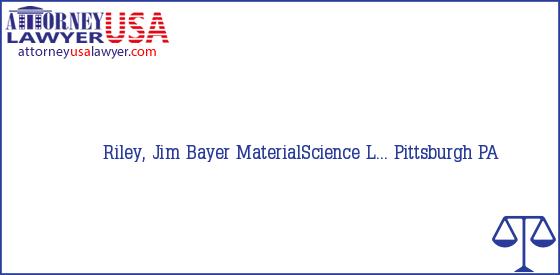 Telephone, Address and other contact data of Riley, Jim, Pittsburgh, PA, USA