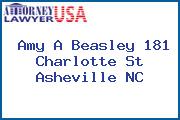 Amy A Beasley 181 Charlotte St Asheville NC