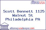 Scott Bennett 1125 Walnut St Philadelphia PA