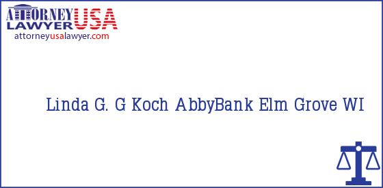 Telephone, Address and other contact data of Linda G. G Koch, Elm Grove, WI, USA