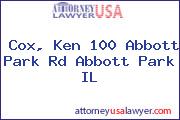 Cox, Ken 100 Abbott Park Rd Abbott Park IL