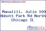 Manalili, Julie 100 Abbott Park Rd North Chicago IL