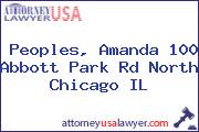 Peoples, Amanda 100 Abbott Park Rd North Chicago IL