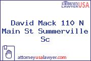 David Mack 110 N Main St Summerville Sc