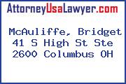 McAuliffe, Bridget 41 S High St Ste 2600 Columbus OH