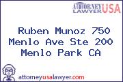 Ruben Munoz 750 Menlo Ave Ste 200 Menlo Park CA