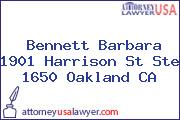 Bennett Barbara 1901 Harrison St Ste 1650 Oakland CA