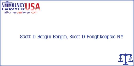 Telephone, Address and other contact data of Scott D Bergin, Poughkeepsie, NY, USA