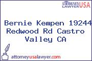 Bernie Kempen 19244 Redwood Rd Castro Valley CA