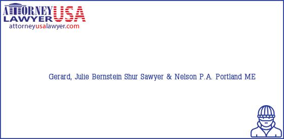 Telephone, Address and other contact data of Gerard, Julie, Portland, ME, USA