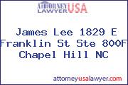 James Lee 1829 E Franklin St Ste 800F Chapel Hill NC