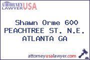 Shawn Orme 600 PEACHTREE ST. N.E. ATLANTA GA