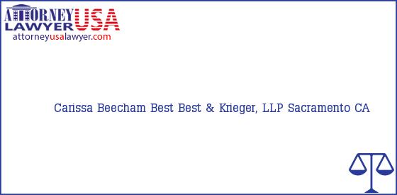 Telephone, Address and other contact data of Carissa Beecham, Sacramento, CA, USA