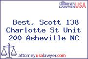 Best, Scott 138 Charlotte St Unit 200 Asheville NC