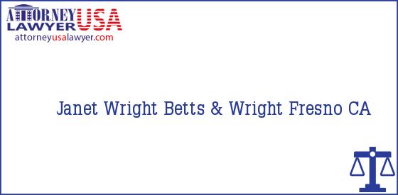 Telephone, Address and other contact data of Janet Wright, Fresno, CA, USA