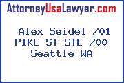 Alex Seidel 701 PIKE ST STE 700 Seattle WA