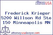 Frederick Krieger 5200 Willson Rd Ste 150 Minneapolis MN
