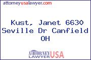 Kust, Janet 6630 Seville Dr Canfield OH