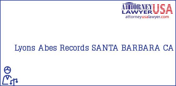 Telephone, Address and other contact data of Lyons, SANTA BARBARA, CA, USA