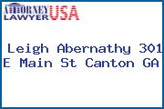 Leigh Abernathy 301 E Main St Canton GA